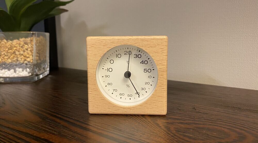 無印用品の湿度温度計
