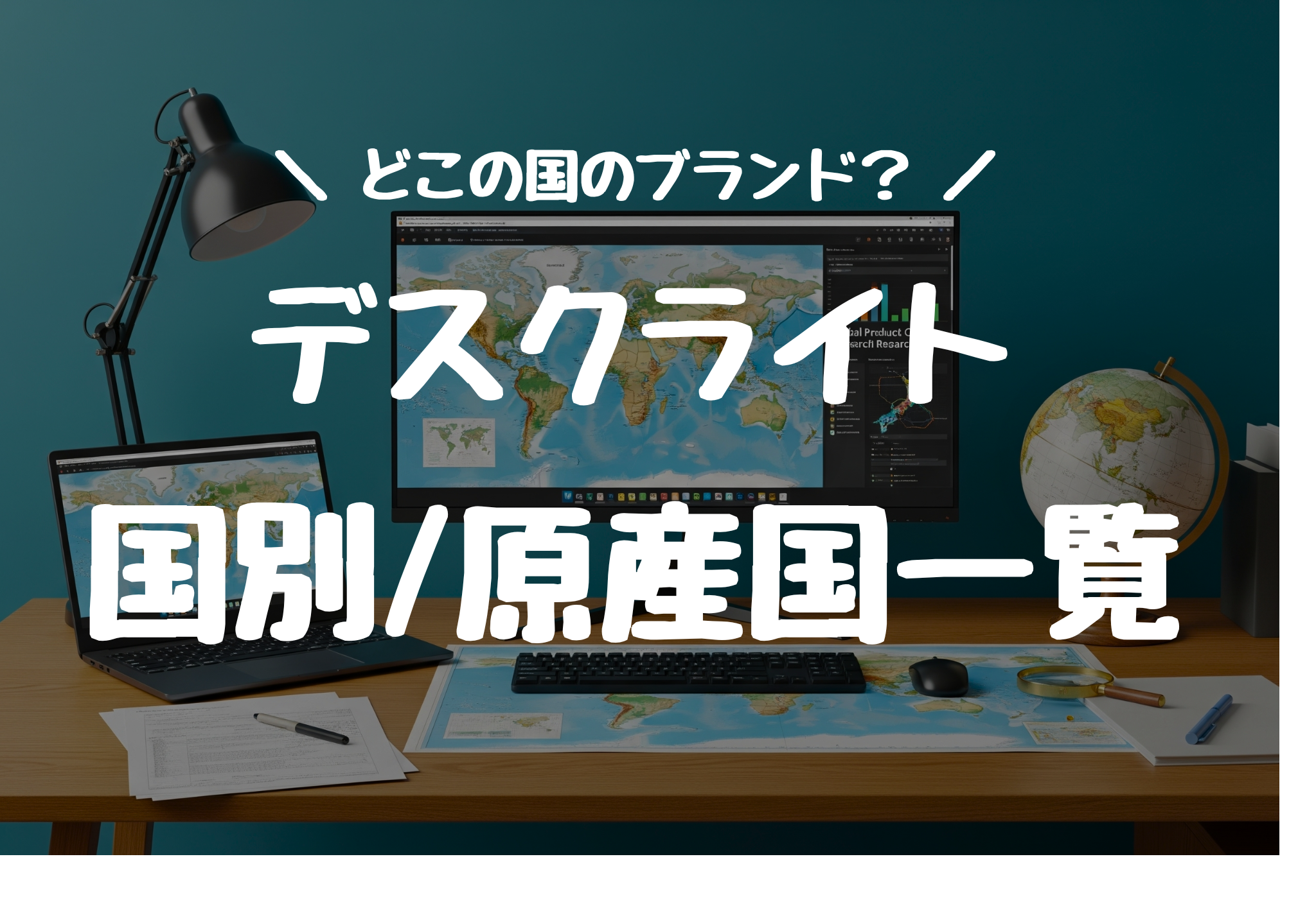 デスクライト 国別原産国一覧