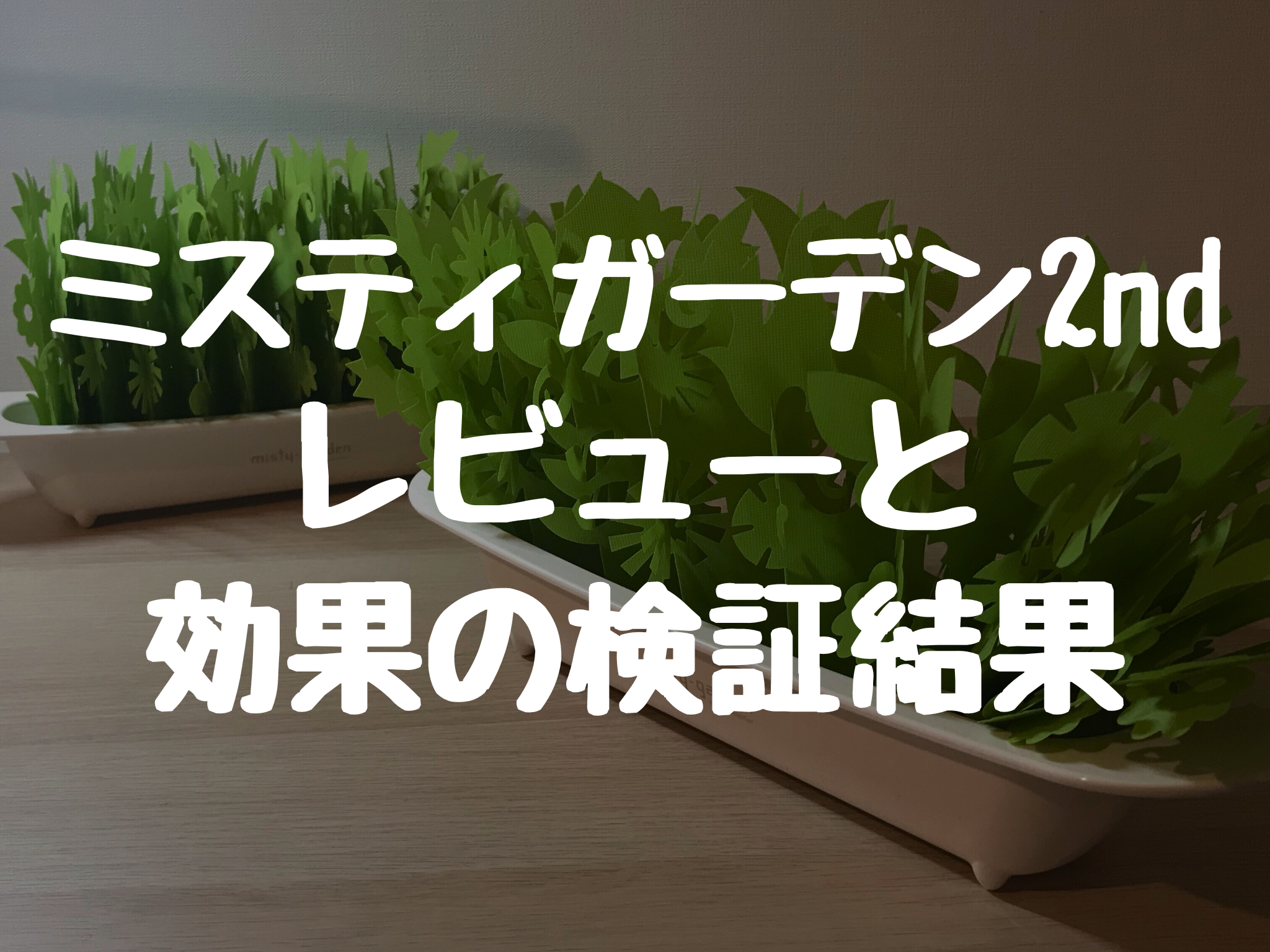 自然気化式の加湿器 ミスティガーデン2nd レビューと 効果の検証結果