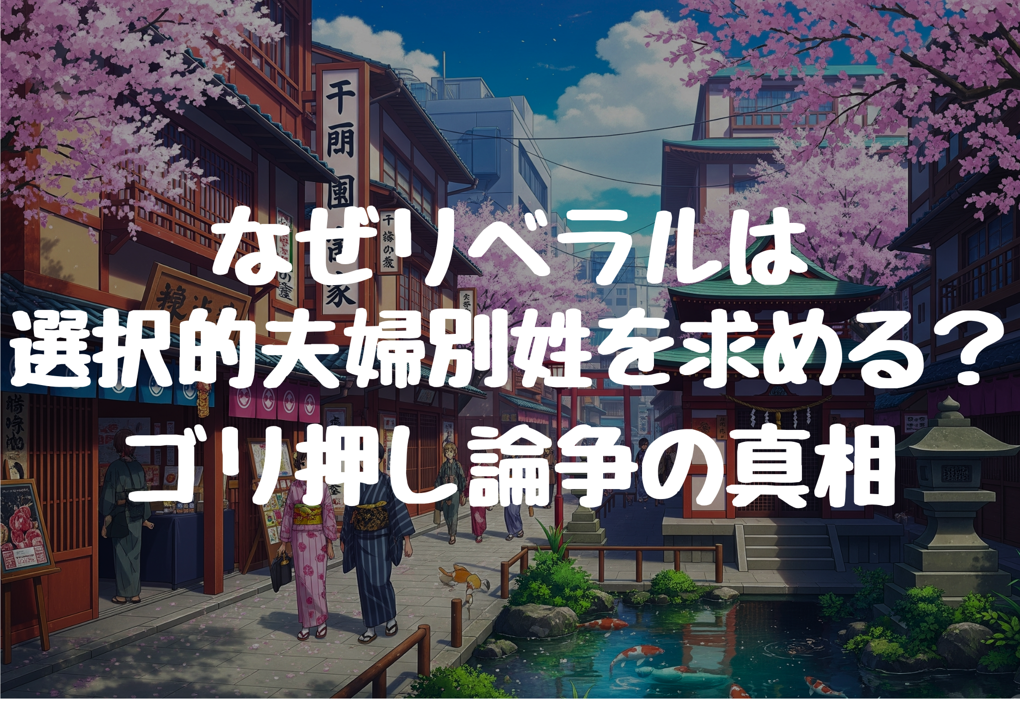 選択的夫婦別姓の真相