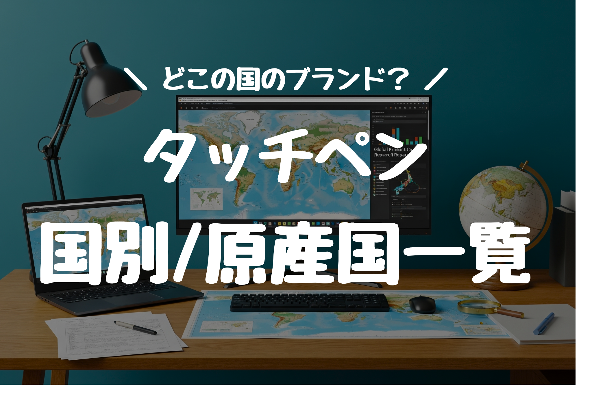 どこの国？タッチペン（スタイラスペン）の主要メーカー国籍・原産国一覧