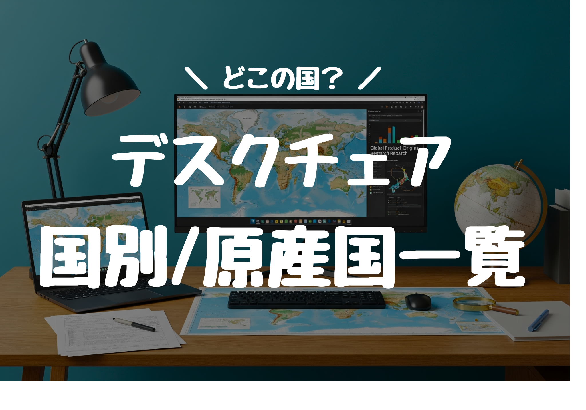 どこの国？主なデスクチェアブランドのメーカー国籍・原産国一覧