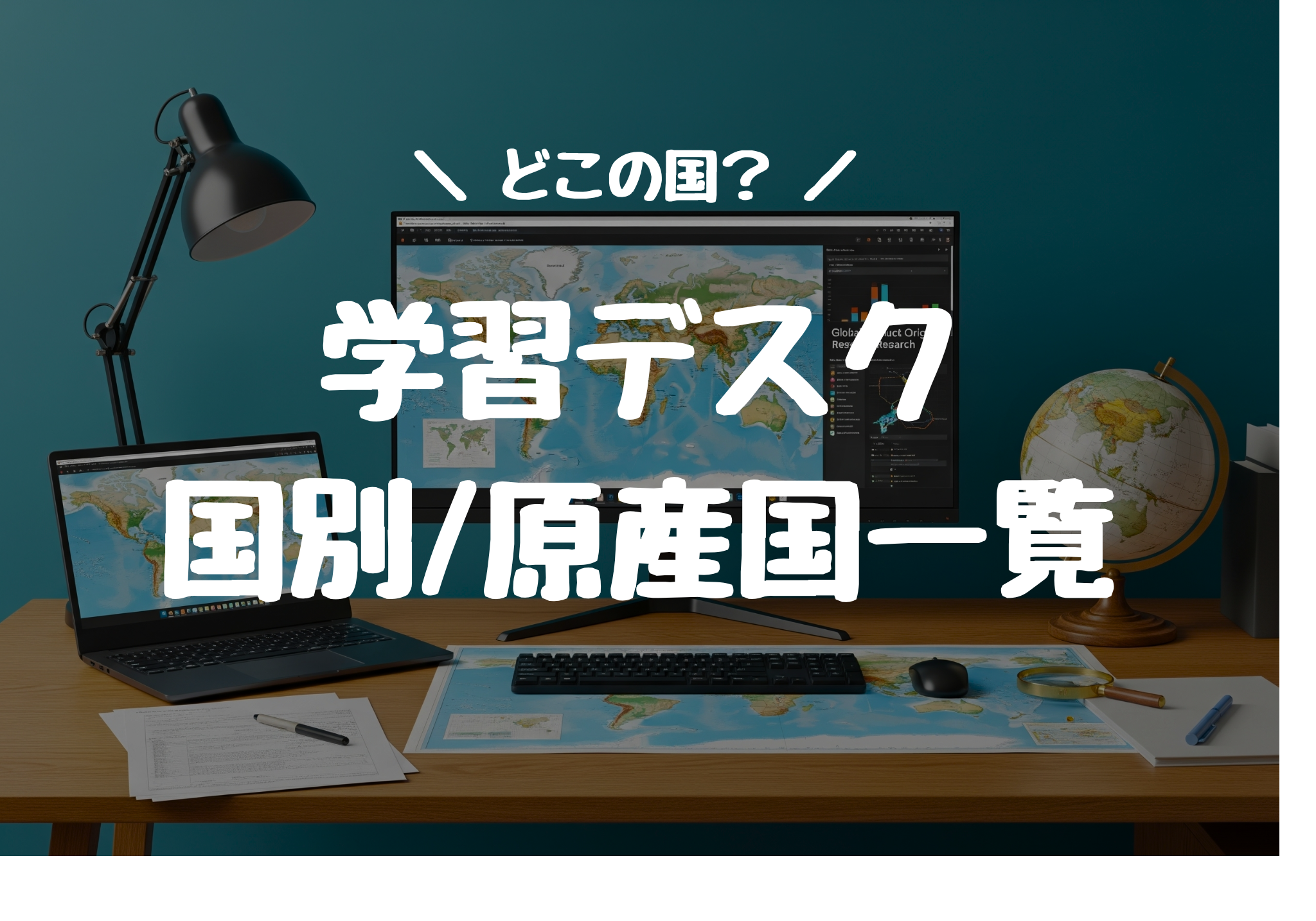 どこの国？学習デスクブランドのメーカー国籍・原産国一覧